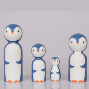 Penguin wooden peg dolls