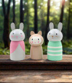 Rabbit Peg Doll Set