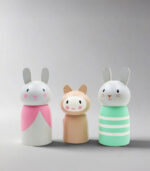 Rabbit Peg Doll Set - Image 2