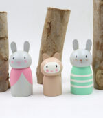 Rabbit Peg Doll Set - Image 3