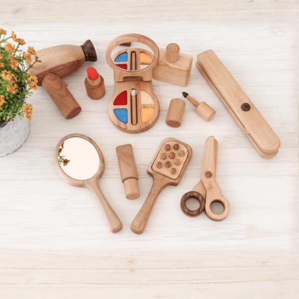 Wooden Makeup Set Beauty