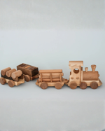 Vintage wooden train set